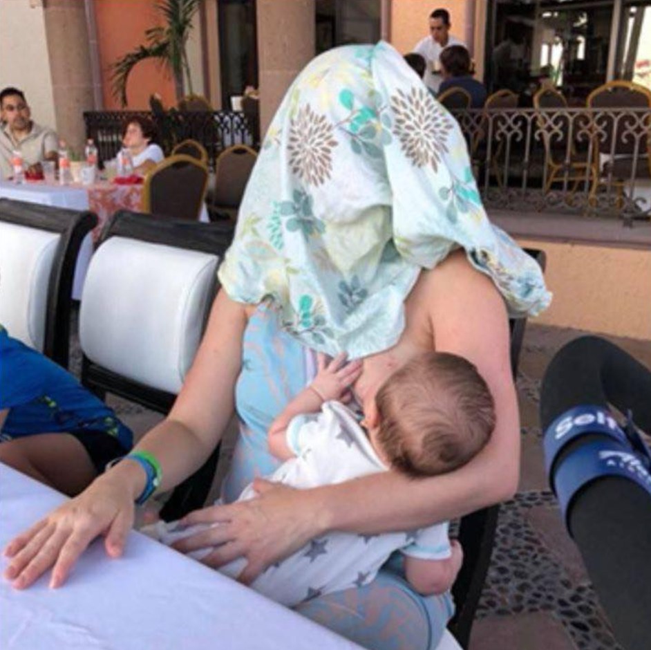 Texas mom breastfeeds newborn son at a restaurant, then stranger asks her to cover up