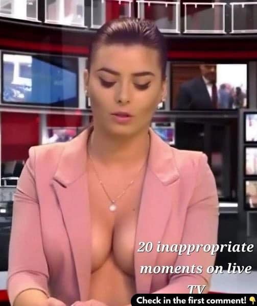 Live TV is unpredictable – and this moment is the perfect example!