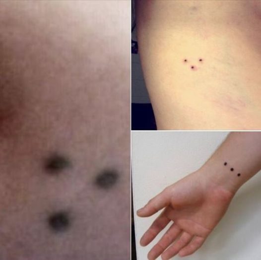 If you see someone with a three-dot tattoo, you might want to get out of there fast…