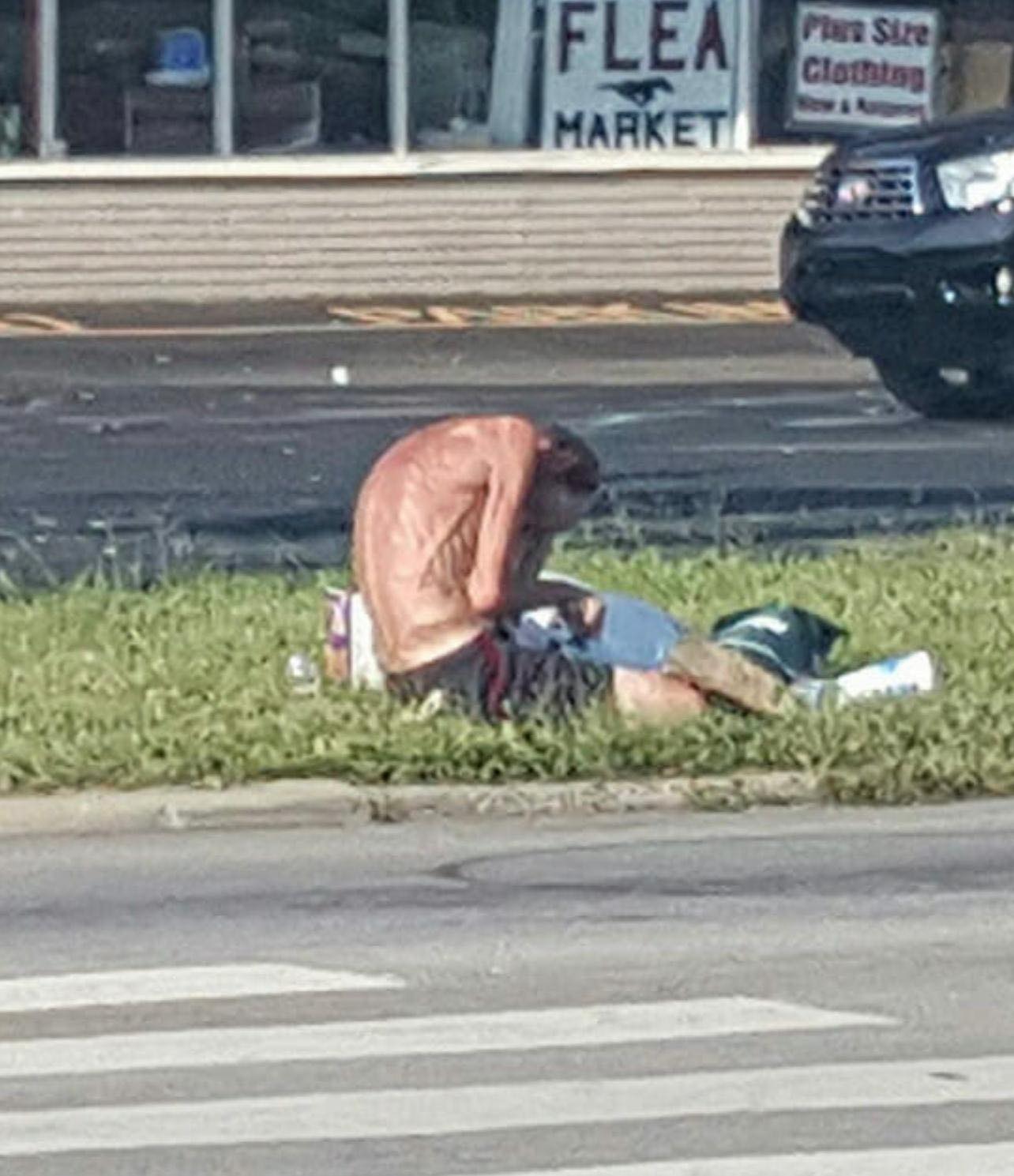 Man Shares A Picture Of Starving Homeless Man—Gets A Response That Blows Him Away