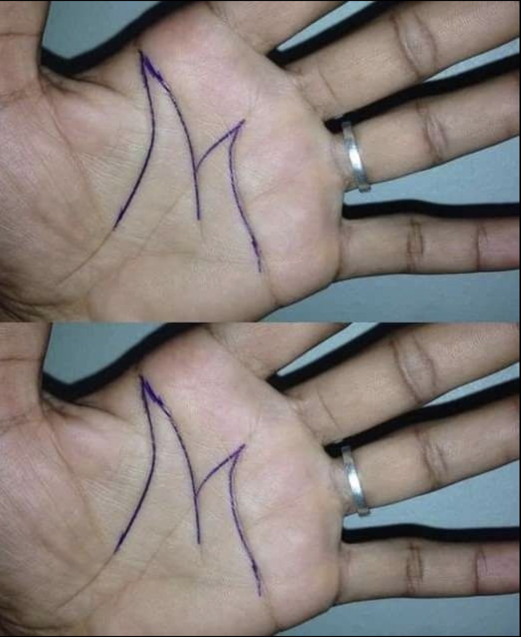 Why some people have an ‘M’ on their palm