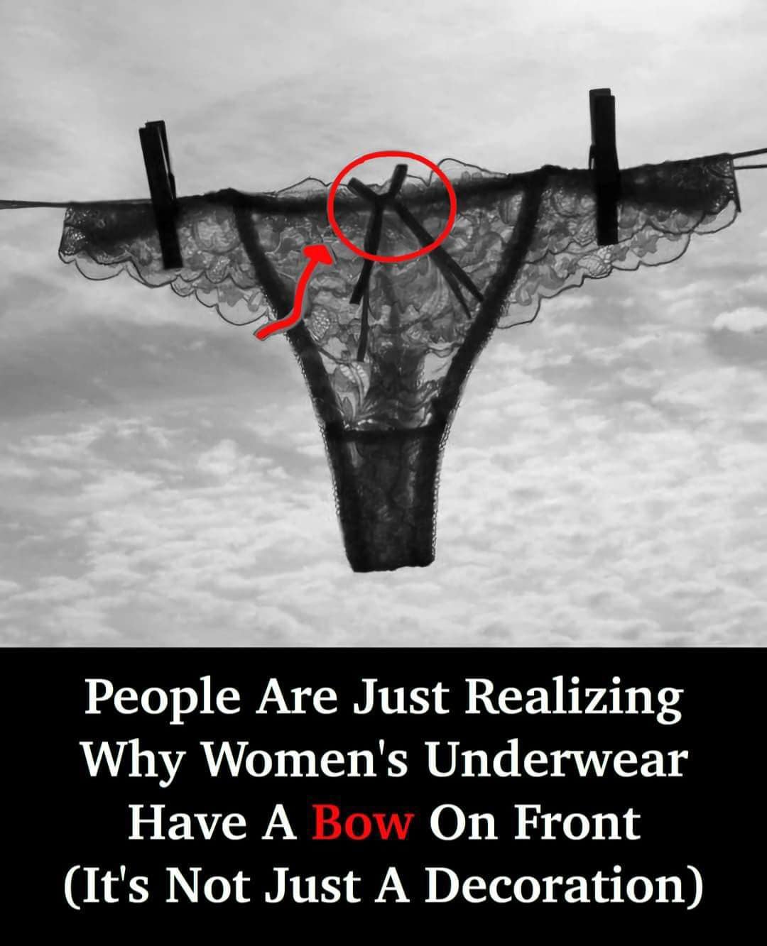 People Are Just Realizing Why Women’s Underwear Have A Bow On Front