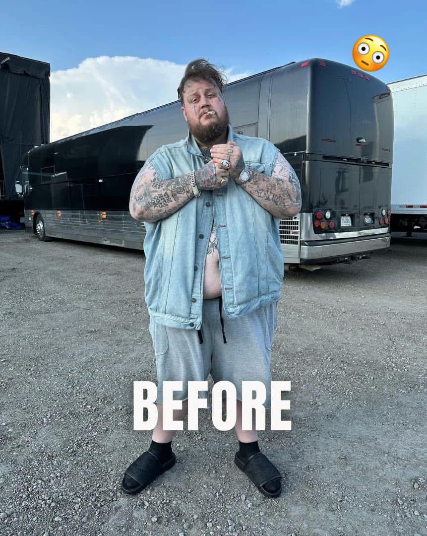 Jelly Roll Stuns Fans with 100-Pound Weight Loss Transformation