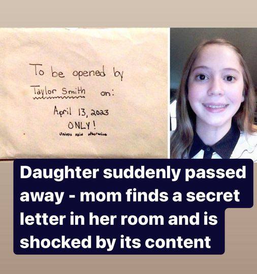 P3. Daughter suddenly passed away – mom finds secret letter in her room and is shocked by its content